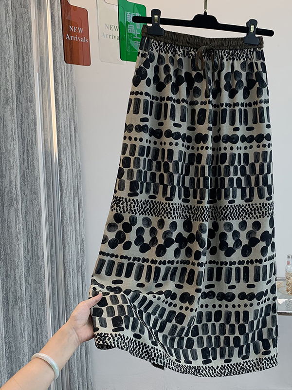 Retro bloemenprint losse licht - Midi Skirt Floral recensie en prijs
