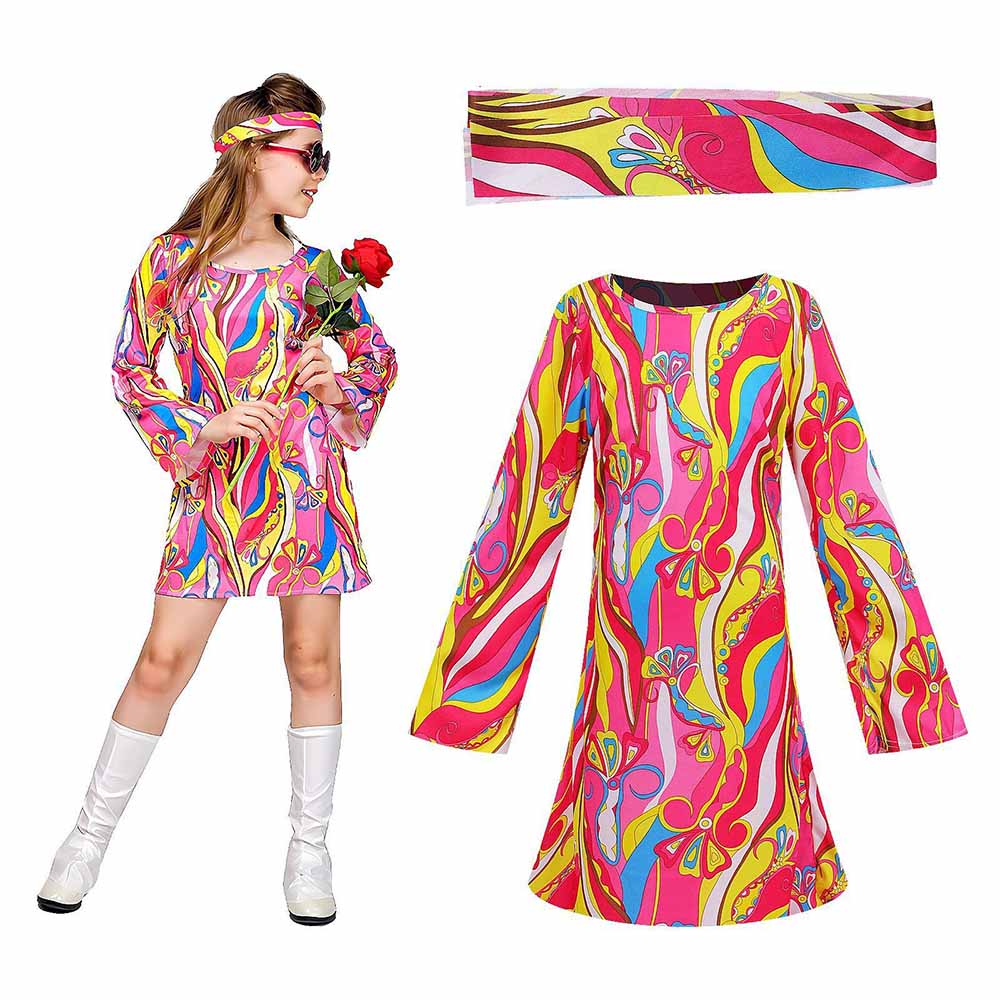 Retro jaren '70 hippie jurk me - Romper Floral Print recensie en prijs